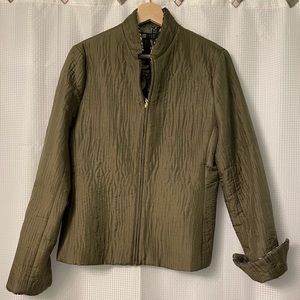 Quilted olive jacket